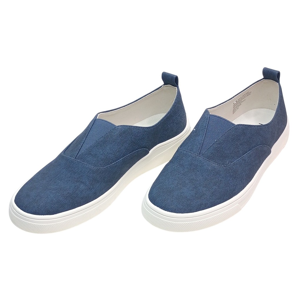 Kensie Salia Slip On Women Size 8‎ Navy Blue Textile Sneakers KS251602